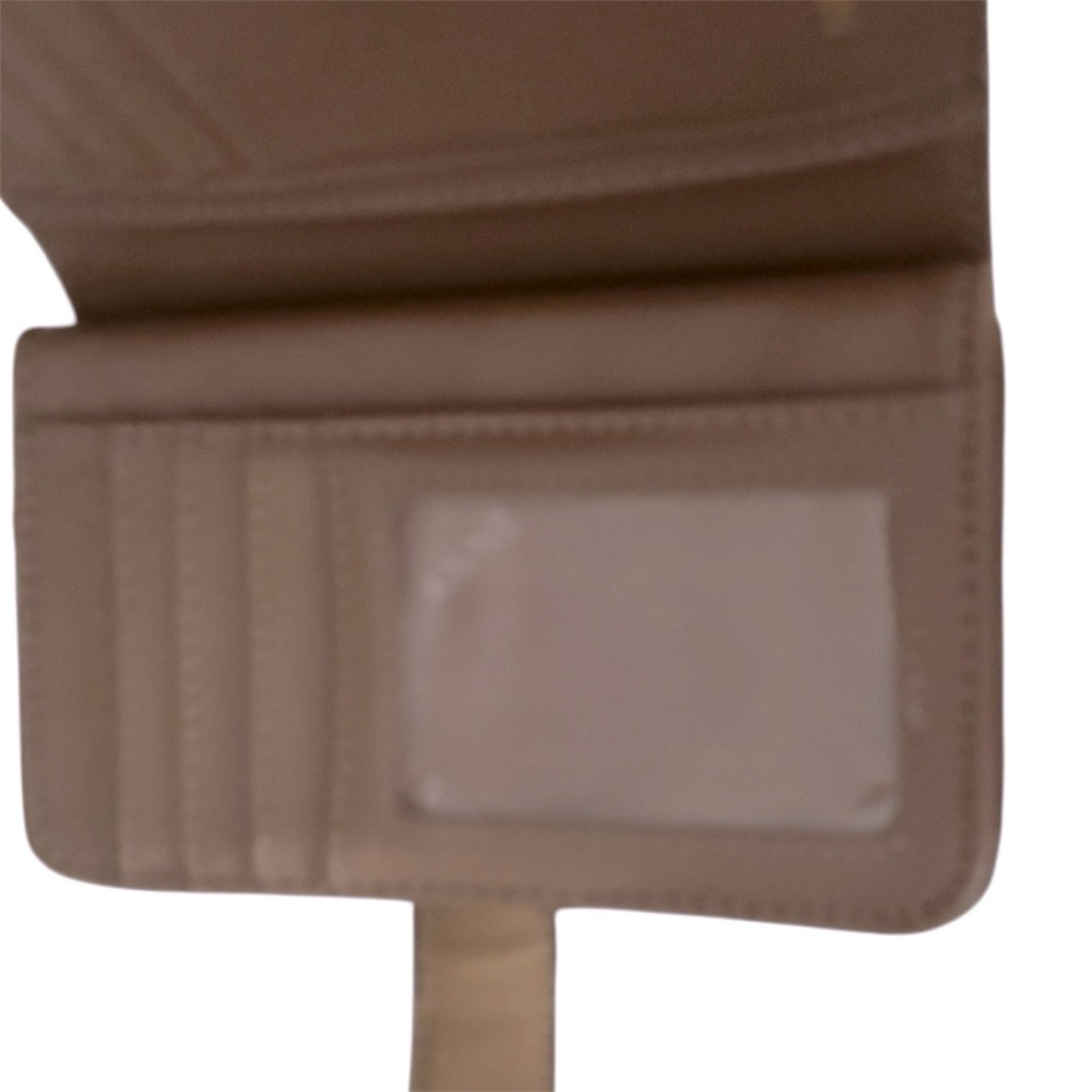 Anne Klein Tan Wallet with Horse bit Gold Accent - Picture 5 of 9